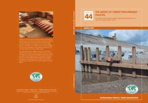 THE IMPACT OF TIMBER PROCUREMENT POLICIES
