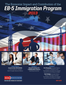 Economic Impact and Contribution of the EB-5 Immigration