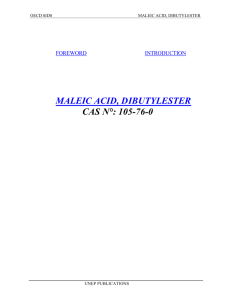 MALEIC ACID, DIBUTYLESTER CAS N°: 105-76-0