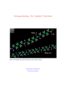 Hydrogen Bonding - The “Almighty” Weak Bond