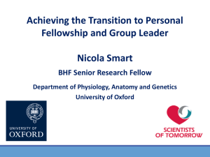 Achieving the Transition to Personal Fellowship and Group Leader