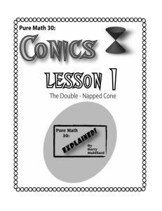Conics Lesson 1 - Pure Math 30: Explained!