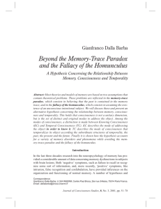 Beyond the Memory-Trace Paradox and the Fallacy of the