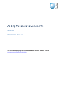 How to Add Metadata to Documents