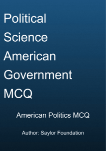 American Politics MCQ