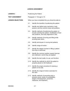 Positioning the Patient