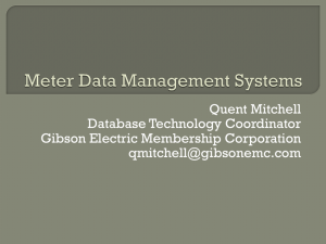 Quent Mitchell Database Technology Coordinator Gibson Electric