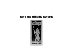 Race and Hillbilly Records