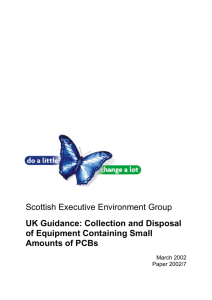 Scottish Office guidance on dealing with small items of contaminated