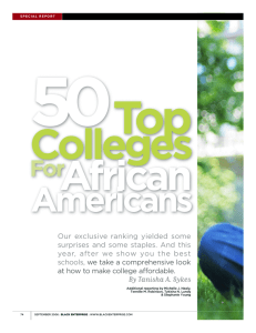 MHC among top schools for African Americans