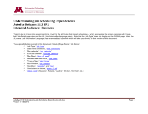 Understanding Job Scheduling Dependencies