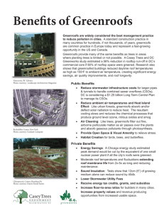 The Benefits of Greenroofs PDF