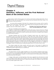 Chapter 4 Hamilton, Jefferson, and the First National