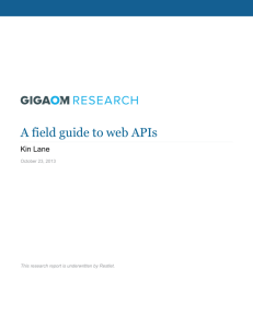 A field guide to web APIs - Restlet