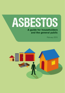 Asbestos: A guide for householders and the general public