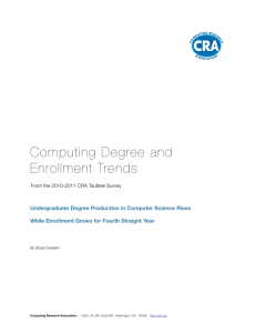 Computing Degree and Enrollment Trends, 2010-2011