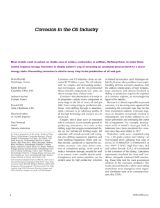 Corrosion in the Oil Industry