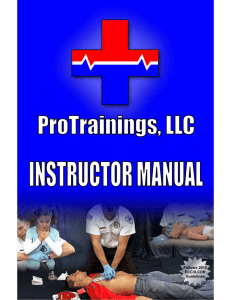 ProTrainings Instructor Manual