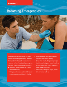 Chapter 7 Breathing Emergencies