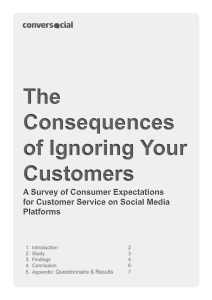 The Consequences Of Ignoring Your Customers