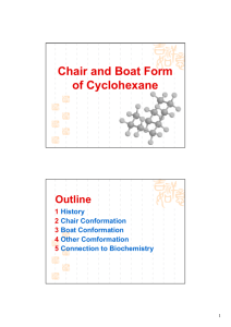 Chair and Boat Form of Cyclohexane