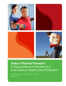 Today's Physical Therapist - American Physical Therapy Association