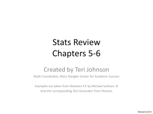 Stats Review Chapters 5-6