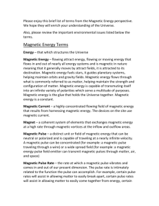 Magnetic Energy Terms