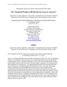 Standard Producers 88 Oil and Gas Lease in America