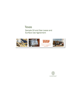 Sample Oil and Gas Lease and Surface Use Agreement