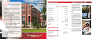 Admissions Brochure - College of Pharmacy