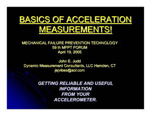 basics of acceleration measurements!