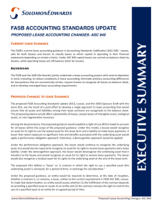 executive summar y fasb accounting standards