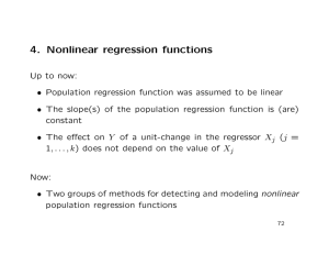 4. Nonlinear regression functions