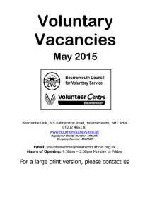 Voluntary Vacancies - Bournemouth Council for Voluntary Service