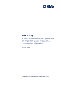 RBS Incident Summary Report