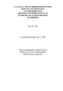 Local 190 Annuity Summary Plan Description