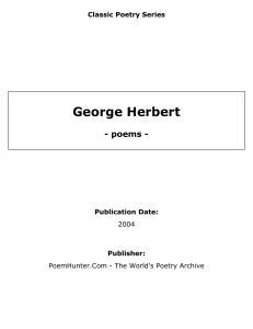 George Herbert - poems -