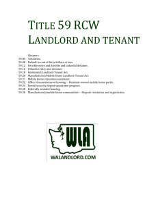 title 59rcw landlord and tenant - Washington Landlord Association