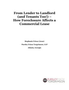 From Lender to Landlord (and Tenants Too!)