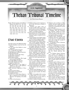 Theban Tribunal Timeline