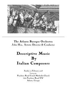 Descriptive Music By Italian Composers
