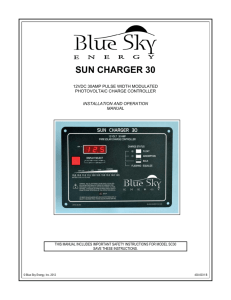sun charger 30 - Blue Sky Energy