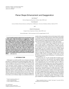 Planar Shape Enhancement and Exaggeration