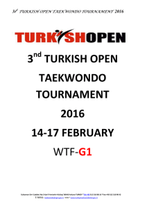 3 turkish open taekwondo tournament 2016 14-17