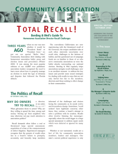 total recall! - Berding|Weil