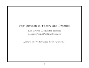 Fair Division in Theory and Practice