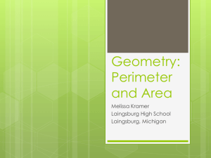 Geometry: Perimeter and Area