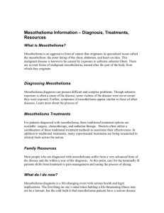 Mesothelioma Information – Diagnosis, Treatments, Resources