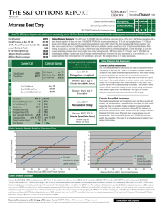 The S&P Options Report